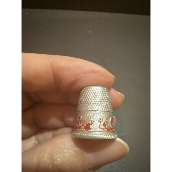 Vintage Metal Advertising Thimble; KoMo Flour - Picture 7 of 9